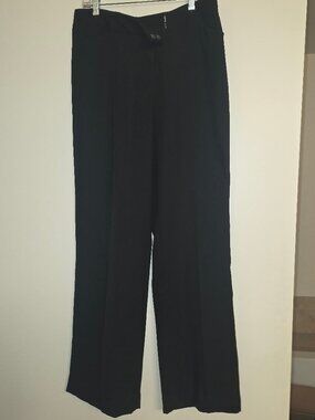Calvin Klein Black Dress Pants Size 10 Straight Leg Trouser Career